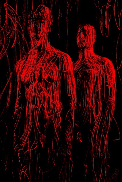 Linien in Rot series 4
